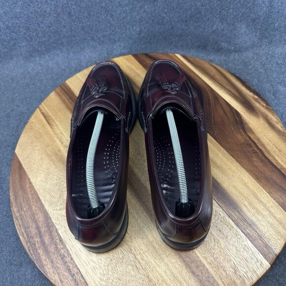 Men WalkOver by Dexter Handsewn Tassel Loafers 12M Brown Leather Slip On Shoes main image 7